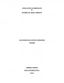 El Ensayo legislación colombiana medio ambiente