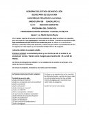 PROGRAMA DEL CURSO DE: PROFESIONALIZACIÓN DOCENTE Y ESCUELA PÚBLICA