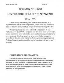 LOS 7 HABITOS DE LA GENTE ALTAMENTE EFECTIVA. Página 1