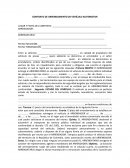 CONTRATO DE ARRENDAMIENTO DE VEHÍCULO AUTOMOTOR