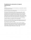 Un Procedimiento de construcción en la etapa de superestructura.