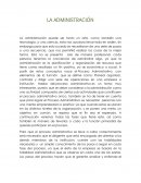Tema de LA ADMINISTRACION Y SU IMPORTANCIA