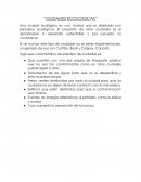 Las ciudades Ecologicas