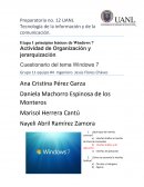 Cuestionario de Word windows 7