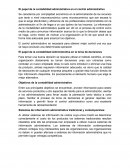 El papel de la contabilidad administrativa en el control administrativo