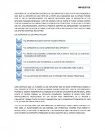 Los elementos de los Impuestos. Página 1