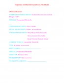 Esquema del proyecto Equidad y justicia social