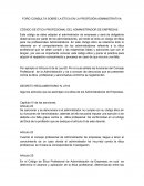 FORO CONSULTA SOBRE LA ÉTICA EN LA PROFESIÓN ADMINISTRATIVA