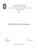 Cual es el Movimiento en el plano y el espacio