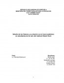 Estudio de los Valores y su relación con el nivel académico en estudiantes de 3er año del instituto Robert Koch