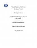Interpolación Tecnológico de Monterrey