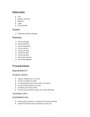 Laboratorio de quimica. Experimentos