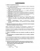 Química CUESTIONARIO