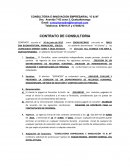 Modelo de Contrato de consultoría