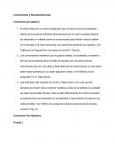 Conclusiones y Recomendaciones