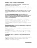 Glosario Psicología del desarrollo