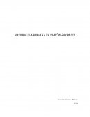 NATURALEZA HUMANA EN PLATÓN-SÓCRATES