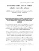 Sahara Occidental estatus político actual