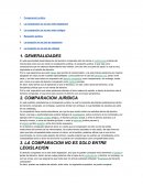 Que significa la Comparacion juridica