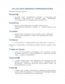 Taller descubriendo emprendedores