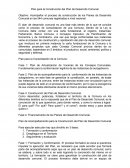 Plan para la Construcción del Plan de Desarrollo Comunal