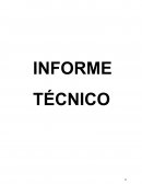 Informe tecnico.El informe técnico es la exposición oral o escrita
