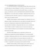 Acta de compromiso (Para el mayor de edad)