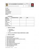Acta de seguimiento de contrato