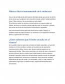 Musica instrumental en el embarazo