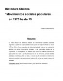 Dicatadura chilena .