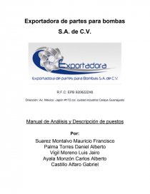 Varios Manual de Análisis y Descripción de puestos. Página 1