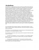 Reseña sobre El alcoholismo