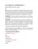 Actividad de aprendizaje. Clasificacion de documentos