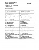 Preguntas en presente inglés