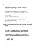 ¿Qué es competencia? Las competencias