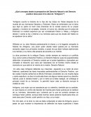 ¿Qué concepto desde la perspectiva del Derecho Natural o del Derecho positivo tiene para mí la obra de “Antígona”?