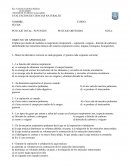 Evaluacion de Ciencias 5° "Los sistemas"