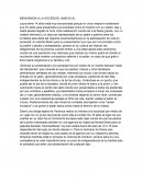 BIENVENIDA A LA SOCIEDAD