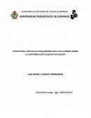 ESTRATEGIAS DIDÁCTICAS PARA SENSIBILIZAR A LOS ALUMNOS SOBRE LA CONTAMINACION CAUSADA POR BASURA