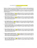 Emociones ACTA CONSTITUTIVA CENTRO ECOTURISTICO LAS TORRES