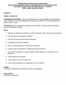 Secuencias didacticas de orientacion y tutoria. Tema: Conflicto