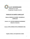 Modelos de diseño curricular