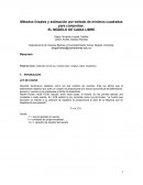 Métodos lineales y estimación por método de mínimos cuadrados para comprobar.