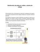 Distribución de plata por celdas o células de trabajo