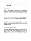 Ingeniería industrial y las areas del conocimiento