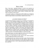 Ética y moral Por: Luis Eduardo Romero