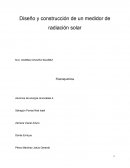 Diseño y construcción de un medidor de radiación solar