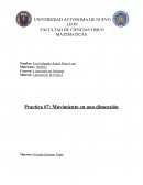 Laboratorio de Física Movimiento en una dimensión