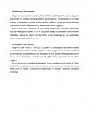 La investigación Documental y descriptiva