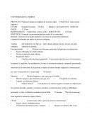 PROYECTO: Prácticas Clínicas con adultos de la tercera edad